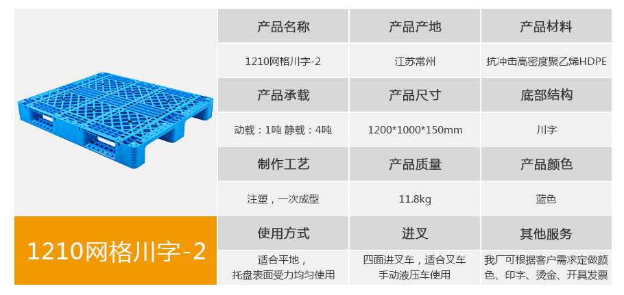 軒盛塑業(yè)1210網(wǎng)格川字塑料托盤11.8kg 軒盛塑業(yè)1210網(wǎng)格川字塑料托盤11.8kg