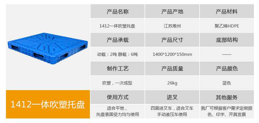 軒盛塑業(yè)1412一體成型吹塑托盤 軒盛塑業(yè)1412一體成型吹塑托盤
