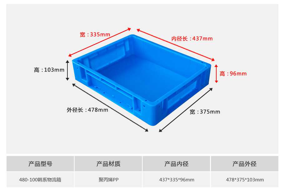 軒盛塑業(yè)480-100韓系塑料物流箱 軒盛塑業(yè)480-100韓系塑料物流箱