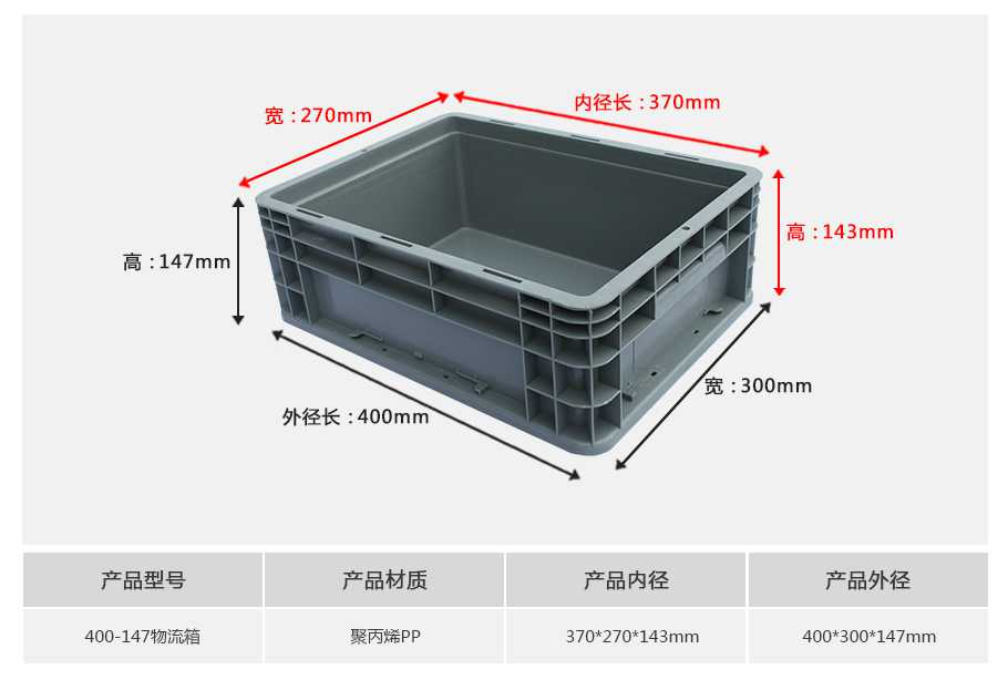 軒盛塑業(yè)400-147塑料物流箱 軒盛塑業(yè)400-147塑料物流箱