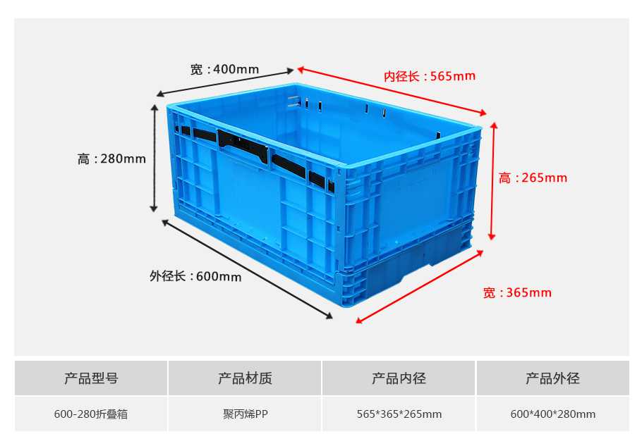 軒盛塑業(yè)600-280塑料折疊周轉(zhuǎn)箱 軒盛塑業(yè)600-280塑料折疊周轉(zhuǎn)箱