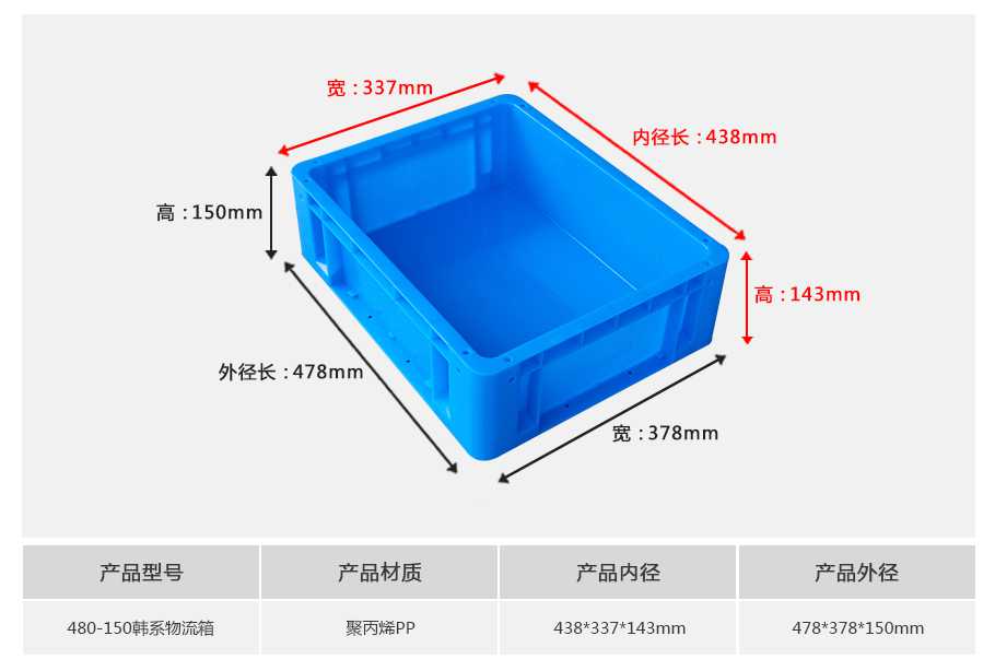 軒盛塑業(yè)480-150韓系塑料物流箱 軒盛塑業(yè)480-150韓系塑料物流箱